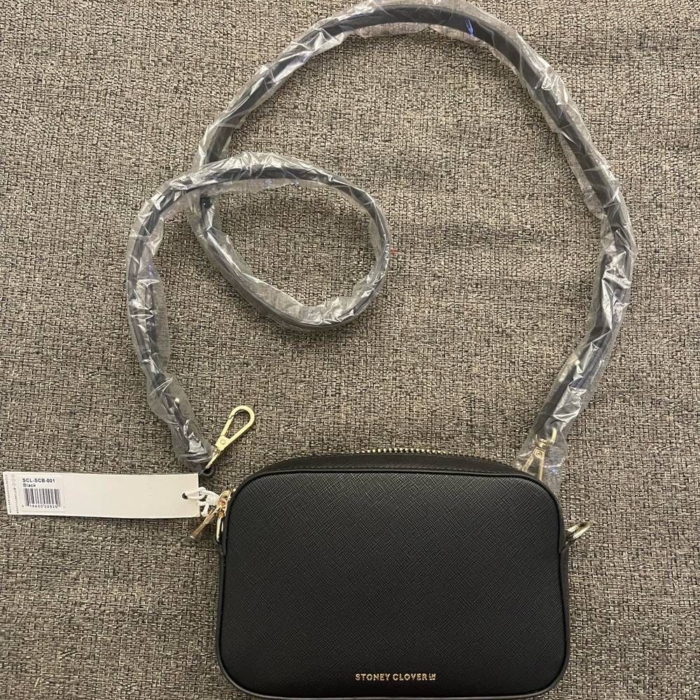 Black Stoney clover camera bag